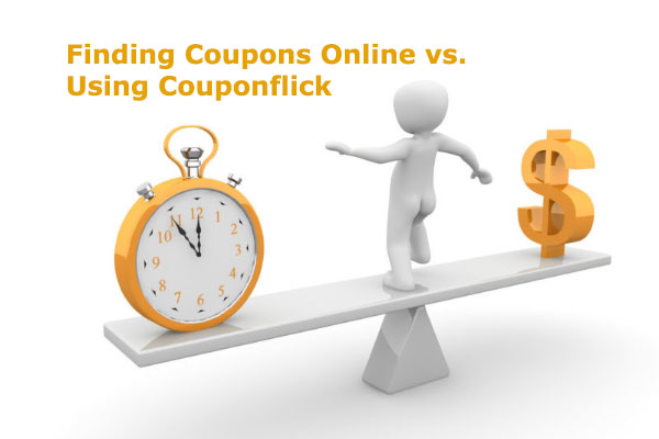Finding Coupons Online vs. Using Couponflick: A Time and Money Comparison